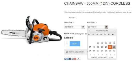 Rental Product Booking