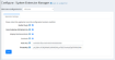 Config Settings
